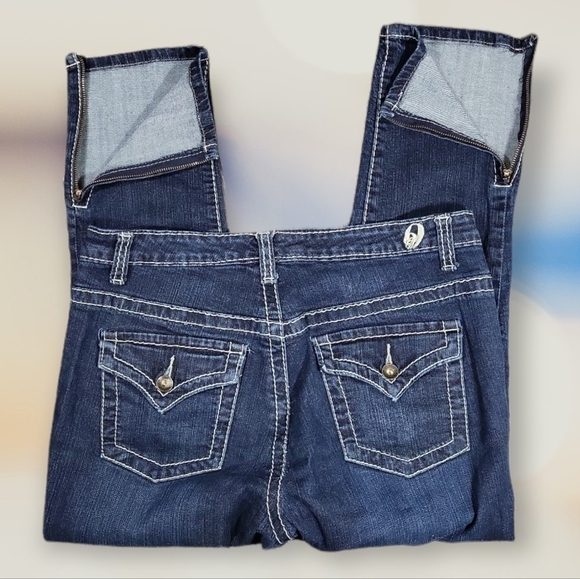 Nine West Date Night Capri Zipped Cuff Jeans - Picture 4 of 8